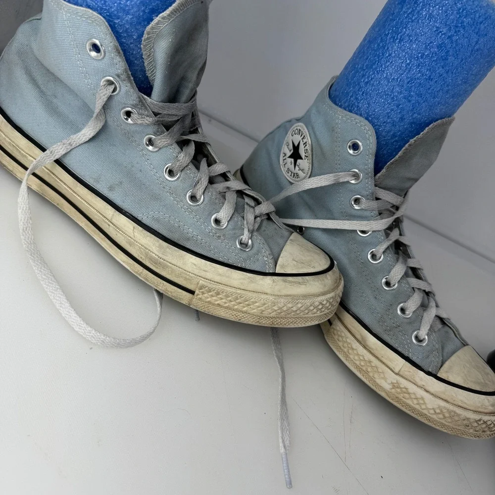 Converse Chuck 70 High Top Men 8 Light Blue A00459C Canvas Classic Retro Sneaker